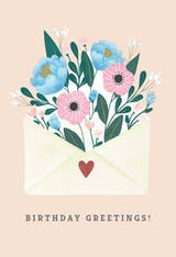 Blooming - Happy Birthday Card